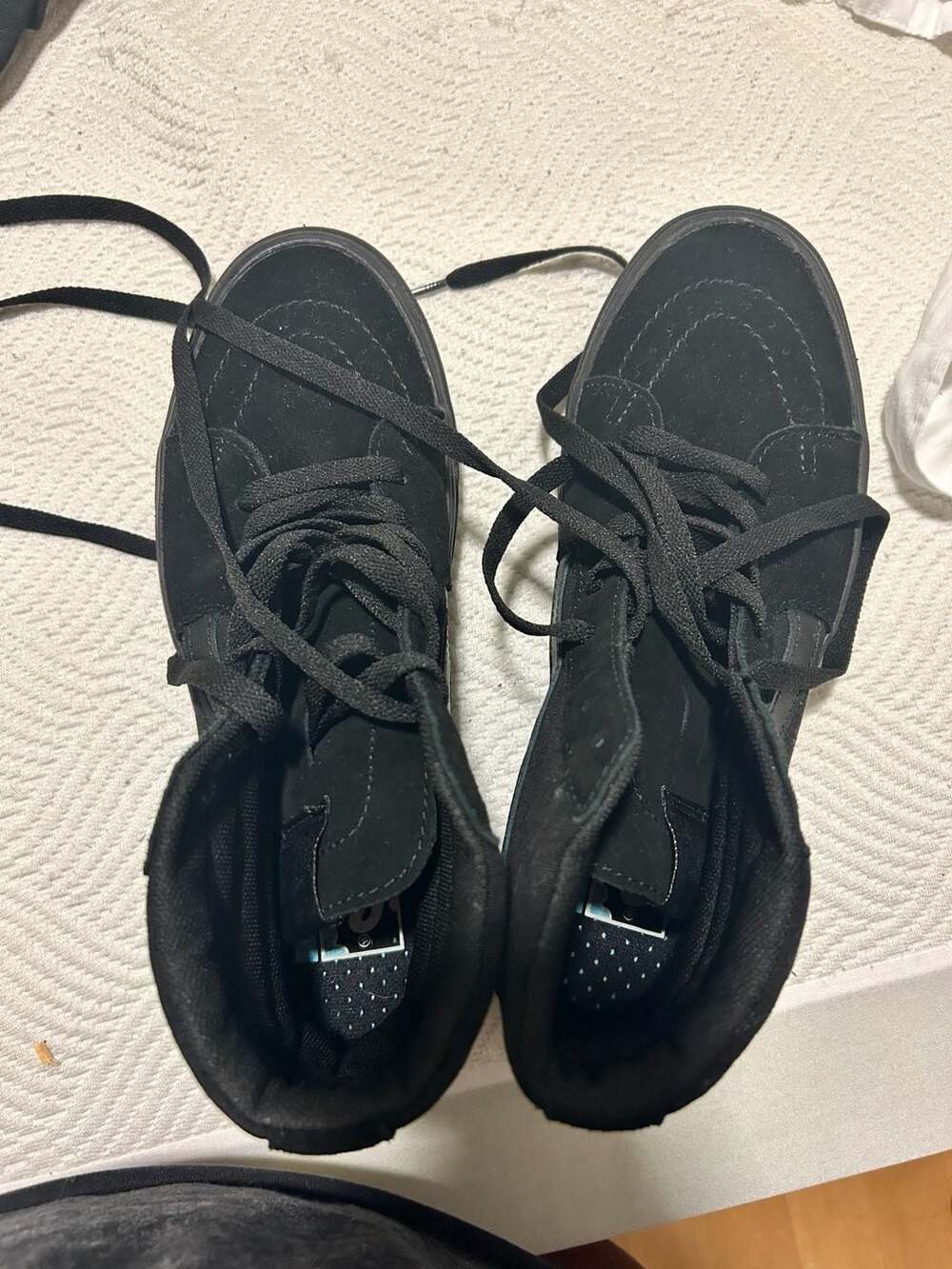 Vans Comfycush Sk8-Hi Black Suede High Top Sneakers